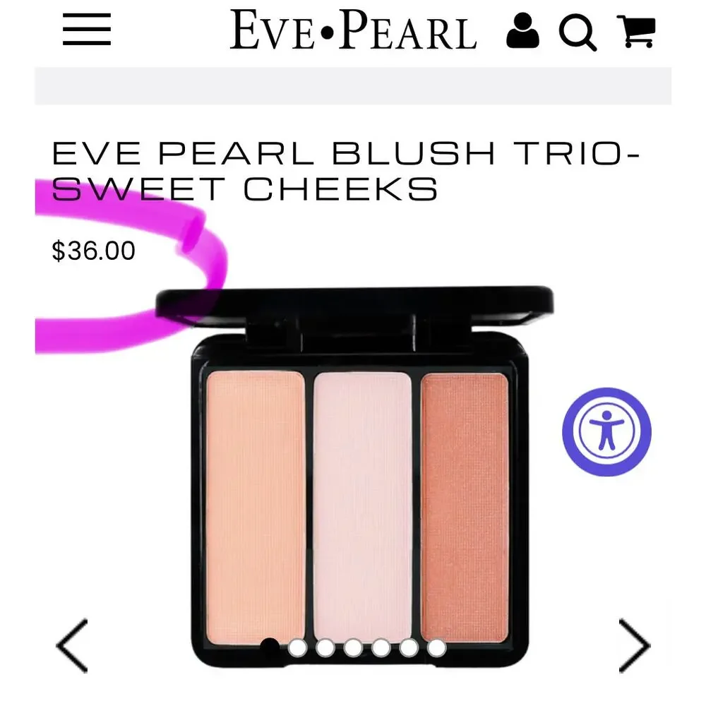NEW‎ Eve Pearl Makeup Bundle Sweet Cheeks Blush Park Ave Rose Lipstick & Gloss